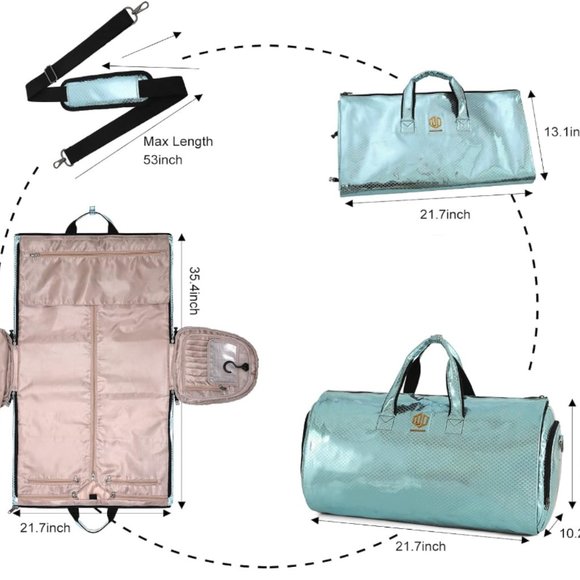 MODOKER BAG - Carry on Modocker Bag for Travel - Garment Bag - Duffel Bag - Picture 5 of 10